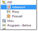 Profile Setup: FTP Advanced: click to enlarge