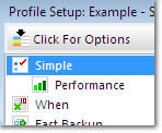 Profile Setup: Expert Mode - Simple: click to enlarge