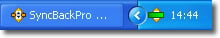 Animated SyncBackPro icon when a profile is running