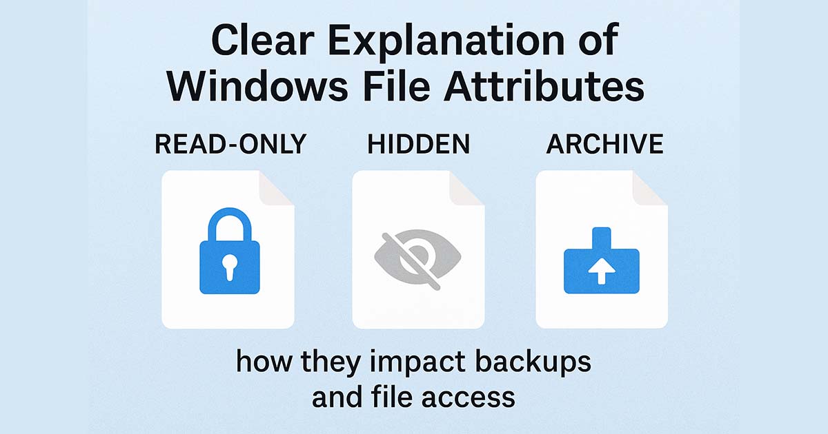 Illustration of Windows File Attributes
