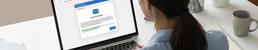 Person retrieving their email